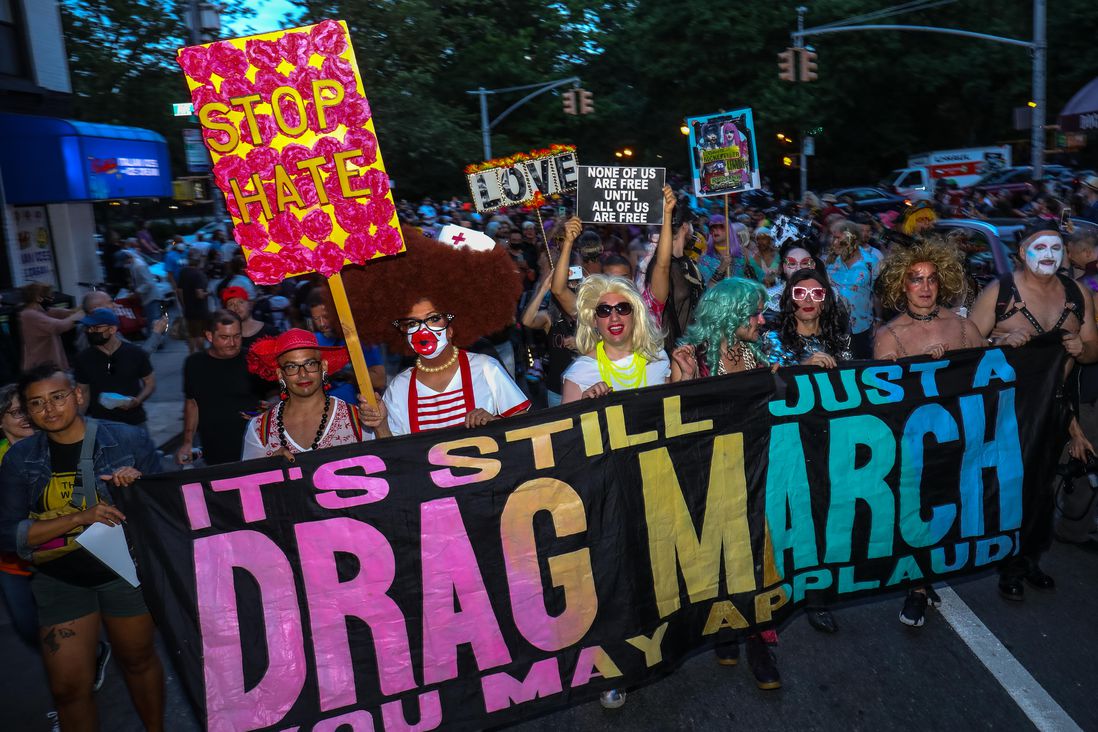 The marchers of Drag March 2021